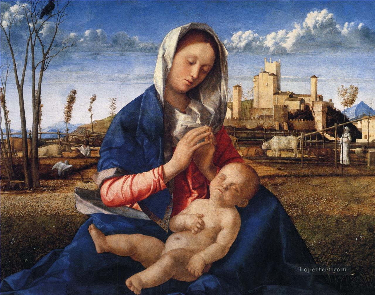 The virgin and child Renaissance Giovanni Bellini Oil Paintings
